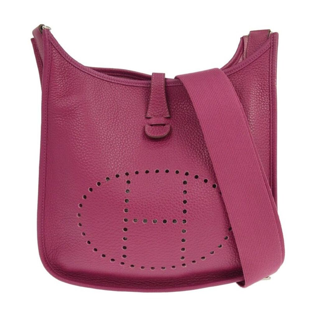 Hermes Evelyne Bag Gen Iii Clemence Pink Leather Handbag